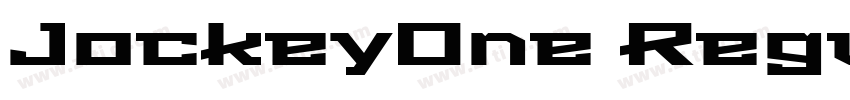 JockeyOne Regular字体转换